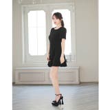 ワンカラー 美フレアシルエット 半袖 | Dazzy | 詳細画像9 