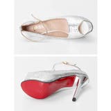 [14cmヒール]シャイニー メタリック ストラップ付 | Dazzy | 詳細画像5 