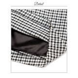 [韓国キャバドレス]ギンガムチェック肩見せオフショルレースパフスリーブタイトミニ… | Dazzy | 詳細画像19 