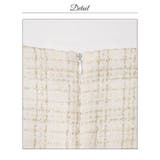 輝くラメツイードに美デコルテ叶う谷間ジップ×シアー長袖タイトミニ丈キャバドレス[… | Dazzy | 詳細画像16 