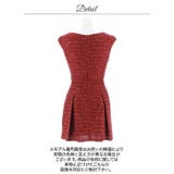 [伊藤桃々着用]大人の輝き放つ胸元ジップ×スパンコールツイード華奢魅せAラインミ… | Dazzy | 詳細画像14 