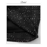 キラキラ輝くスパンコール×SEXY胸元ジップパールボタン半袖タイトミニ丈キャバド… | Dazzy | 詳細画像17 