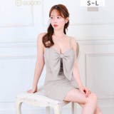 注目度UP!!胸元ビッグリボンVカットSEXYキャミソールタイトミニ丈キャバドレ… | Dazzy | 詳細画像5 