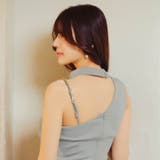 大人SEXY肌魅せワンショルチェーンウエストギャザータイトミニ丈キャバドレス[S… | Dazzy | 詳細画像15 