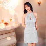 大人SEXYアメスリ×高級感サテンプリーツ胸元カットアウトタイトミニ丈キャバドレ… | Dazzy | 詳細画像2 