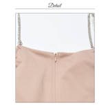 [ビジュー肩紐付き]セクシーVカットオフショルマーメイドミニ丈キャバドレス[SM… | Dazzy | 詳細画像16 