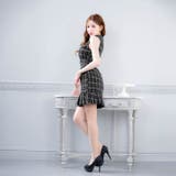 [明日花キララ着用]高級感！人気のチェックツイードに胸元ジップマーメイドミニ丈キ… | Dazzy | 詳細画像7 