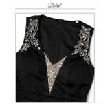 [MOARADY][姉ドレス]脚長効果のVネックビジュー刺繍×タイトラインのロン… | Dazzy | 詳細画像17 