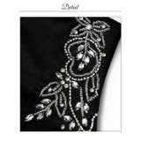 [MOARADY][姉ドレス]脚長効果のVネックビジュー刺繍×タイトラインのロン… | Dazzy | 詳細画像18 