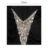 [MOARADY][姉ドレス]脚長効果のVネックビジュー刺繍×タイトラインのロン… | Dazzy | 詳細画像19 