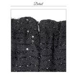 ツイードビジューシフォンオフショル長袖タイトミニ丈キャバドレス[SML 3サイズ… | Dazzy | 詳細画像17 