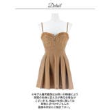 フロントジップバストレースラインキャミソールAラインミニ丈キャバドレス[SML … | Dazzy | 詳細画像15