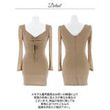 [伊藤桃々着用]色っぽ谷間魅せが叶う輝くラメの深Vネックタイトミニ丈キャバドレス… | Dazzy | 詳細画像19 