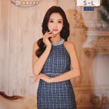 視線を奪う大胆背中見せ肩出しホルターネックタイトミニ丈キャバドレス[SML 3サ… | Dazzy | 詳細画像7 