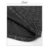 輝くグリッターツイード×首元リボンのファスナー付きタイトミニ丈キャバドレス[SM… | Dazzy | 詳細画像16 