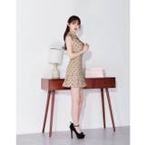 襟付きフロントジップリボン刺繍マーメイドミニ丈キャバドレス[SML 3サイズ展開… | Dazzy | 詳細画像11 