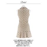 襟付きフロントジップリボン刺繍マーメイドミニ丈キャバドレス[SML 3サイズ展開… | Dazzy | 詳細画像15 