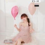 【バレンタインドレス】えちあまチェックリボン×輝くビジュー胸元ジップAラインキャ… | Dazzy | 詳細画像2 