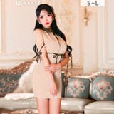 えちあまリボン×チェック柄ノースリーブ襟付き胸元ジップタイトミニ丈キャバドレス[… | Dazzy | 詳細画像9 