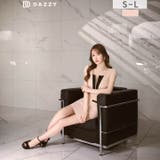 デコルテバイカラーフロントジップ半袖タイトミニ丈キャバドレス[SML 3サイズ展… | Dazzy | 詳細画像7 