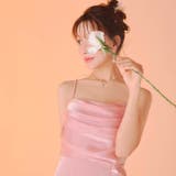 [桜井みづき着用 小さめサイズ]美脚魅せスリット入りサイドドレープ×ジョーゼット… | Dazzy | 詳細画像3 