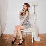 [谷間魅せ]大胆ホール×チェック柄シアーアメスリのタイトミニ丈キャバドレス[SM… | Dazzy | 詳細画像9 