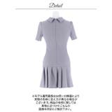 動くたびにビジュー煌めくガーリーリボン付きAラインミニ丈キャバドレス[SML 3… | Dazzy | 詳細画像15