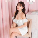 [伊藤桃々着用]美デコルテ魅せができるフロントクロス×煌めくビジューのオフショル… | Dazzy | 詳細画像2 