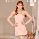 [明日花キララ着用]甘辛SEXYな谷間魅せフロントジップ×リボン飾りのビジューA… | Dazzy | 詳細画像9 