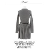 ポロ襟ベルト付き長袖プリーツニットワンピース[カジュアル dazzy close… | Dazzy | 詳細画像16