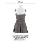 ラインストーンキャミソールベルト付きプリーツAラインミニ丈キャバドレス[SML … | Dazzy | 詳細画像17