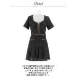 主役級に輝く♪谷間魅せジップ×ふんわりプリーツのツイードAラインミニ丈キャバドレ… | Dazzy | 詳細画像18