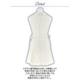 ふんわりプリーツAライン×サイドリボン♪襟付きミニ丈キャバドレス[SML 3サイ… | Dazzy | 詳細画像15
