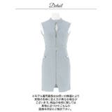 谷間魅せ×くびれ強調♪ダブルジップでスリット調整可能なハイネックタイトミニ丈キャ… | Dazzy | 詳細画像19 