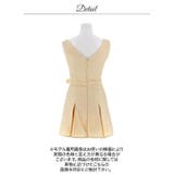[明日花キララ着用]ノースリーブツイード谷間ジップベルトモチーフAラインミニ丈キ… | Dazzy | 詳細画像14 