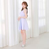 ノースリーブネックビジューダブルリボンAラインミニ丈キャバドレス[SML 3サイ… | Dazzy | 詳細画像14 
