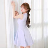 ノースリーブネックビジューダブルリボンAラインミニ丈キャバドレス[SML 3サイ… | Dazzy | 詳細画像15 