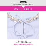 ノースリーブネックビジューダブルリボンAラインミニ丈キャバドレス[SML 3サイ… | Dazzy | 詳細画像4 