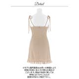 リボンストラップが大人可愛い谷間魅せジップAラインミニ丈キャバドレス[SML 3… | Dazzy | 詳細画像12