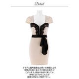 バイカラーフロントジップウエストリボン半袖タイトミニ丈キャバドレス[M~LL 3… | Dazzy | 詳細画像18