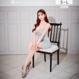 シアーラメドレープチュールキャミソールタイトミニ丈キャバドレス[SML 3サイズ… | Dazzy | 詳細画像2