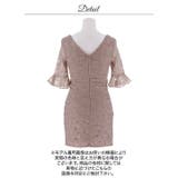 フラワー刺繍レース谷間ジップフレア五分袖タイトミニ丈キャバドレス[SML 3サイ… | Dazzy | 詳細画像14
