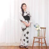 [2点SET]モノクロユリ柄浴衣【2026年新作 YUKATA by | Dazzy | 詳細画像4 