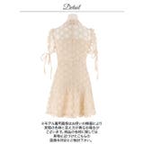 今っぽ上品フェミニンリボン×チェック柄♪華奢魅せできるフラワーレース刺繍Aライン… | Dazzy | 詳細画像13