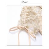 今っぽ上品フェミニンリボン×チェック柄♪華奢魅せできるフラワーレース刺繍Aライン… | Dazzy | 詳細画像14