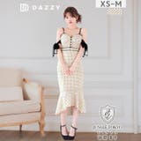 最旬ドット柄×シアーなアームリボンに視線釘付け♪甘さと色っぽさ抜群のロング丈キャ… | Dazzy | 詳細画像1 