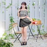 [2点SET]ギンガムチェックオフショルビキニ 水着【dazzy beach | Dazzy | 詳細画像3 