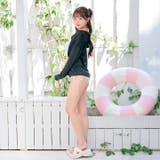 [単品]フード付きジップラッシュガード 水着【dazzy beach | Dazzy | 詳細画像10 