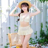 [3点SET]フリルフラワーホルターネックビキニ 水着【dazzy beach | Dazzy | 詳細画像2 