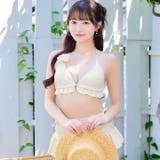 [3点SET]フリルフラワーホルターネックビキニ 水着【dazzy beach | Dazzy | 詳細画像4 